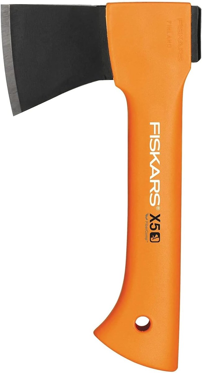 Fiskars 1015617 — Sëpatë kampingu X5, XXS. Pamje e sëpatës së kampingut X5.