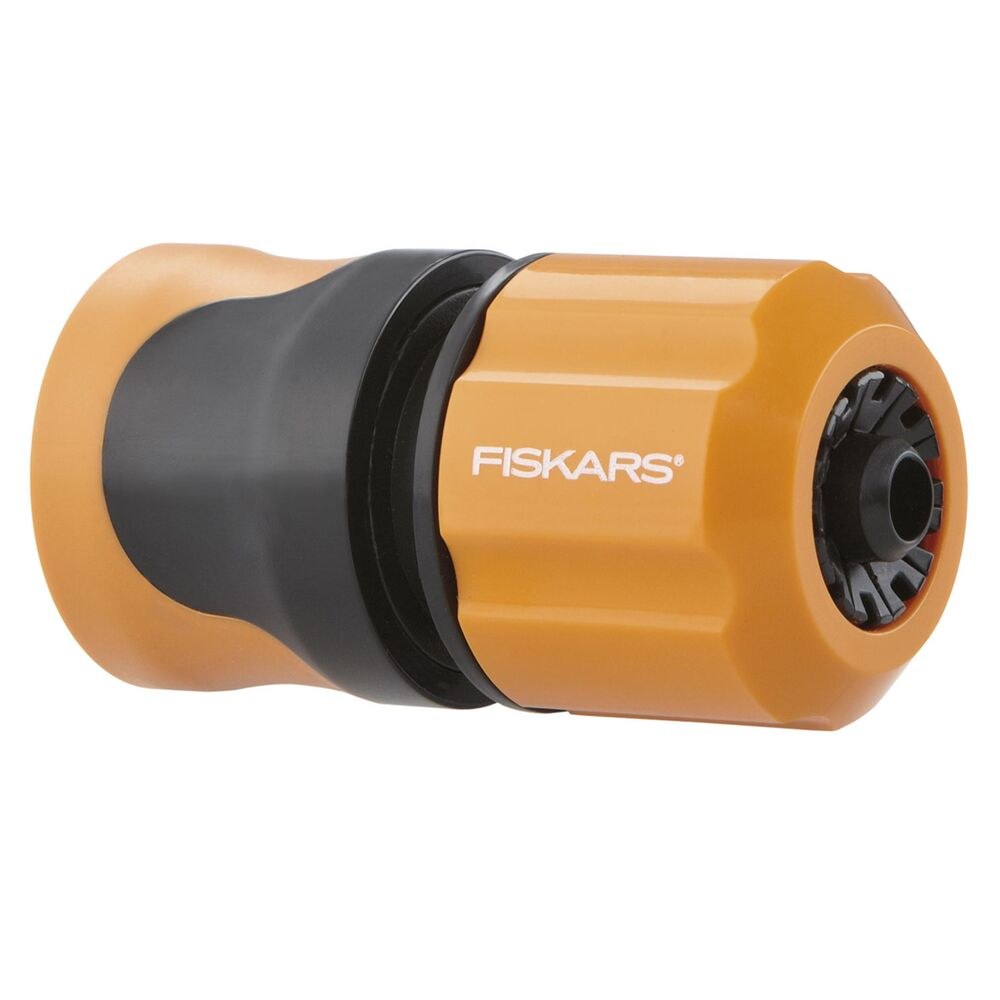 Fiskars 1020440 — Lidhës i shpejtë STOP për tub ujitjeje, 9 mm. Pamje e lidhësit STOP për tub 9 mm.