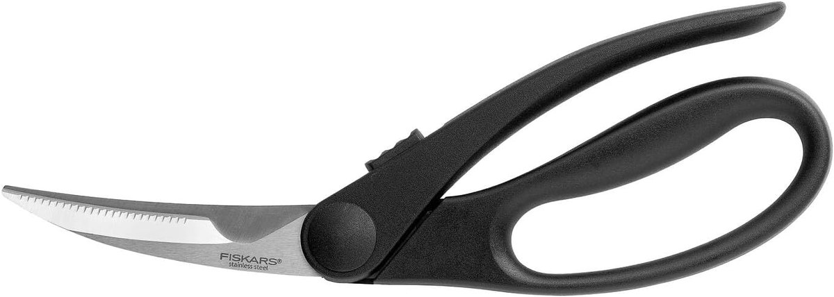 Fiskars 1023819 — Gërshërë për shpendë Essential. Pamje e gërshërëve për shpendë.